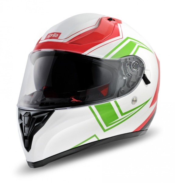 Aprilia Integralhelm Racing weiß glänzend