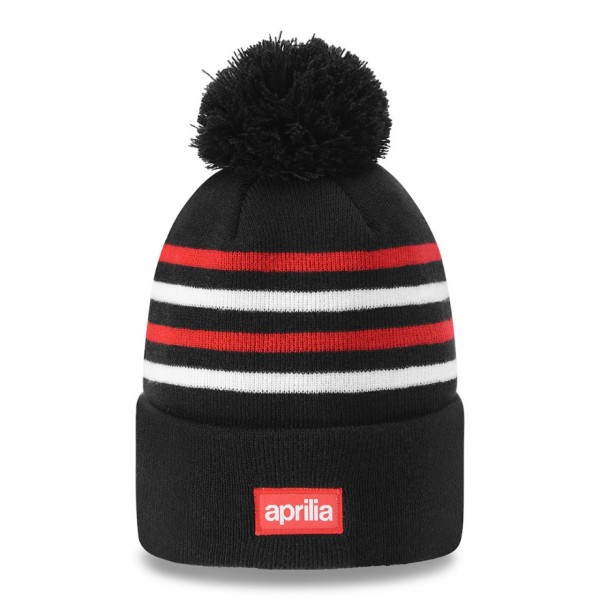Aprilia Strickmütze NEW ERA schwarz, rot, weiß